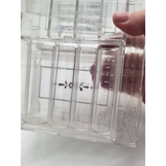 VTG Pennies From Heaven Clear Plastic Piano Bank Coin Sorter J.S.N.Y Cottagecore - Picture 9 of 9